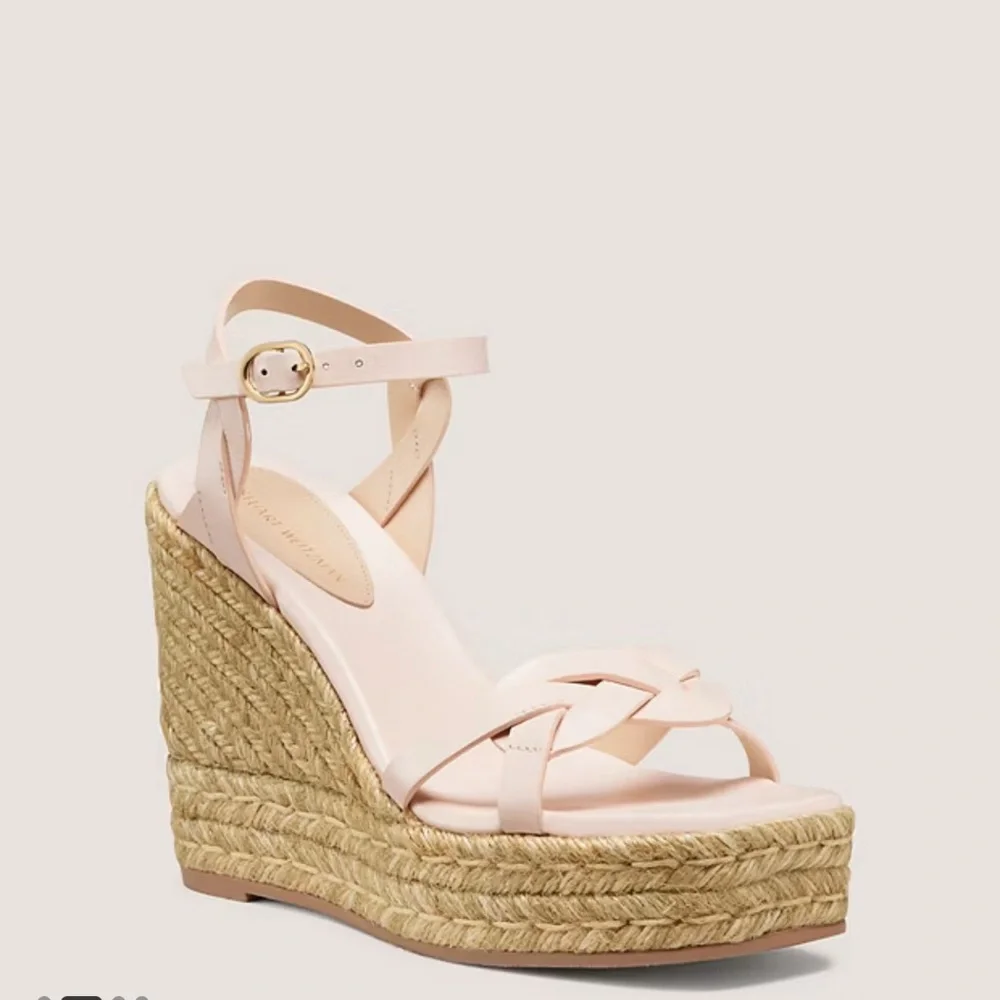 Brand New Stuart Weitzman Braida Max Espadrille Wedge in Rosewater Pink - Picture 2 of 6